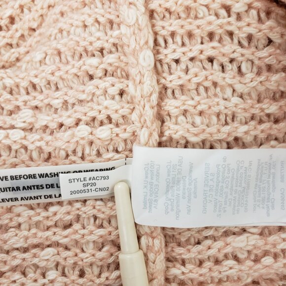 Madewell XXS Pale Apricot Sweater Women Top Cotton Alpaca Pink Peach Fall NWT - Picture 9 of 16